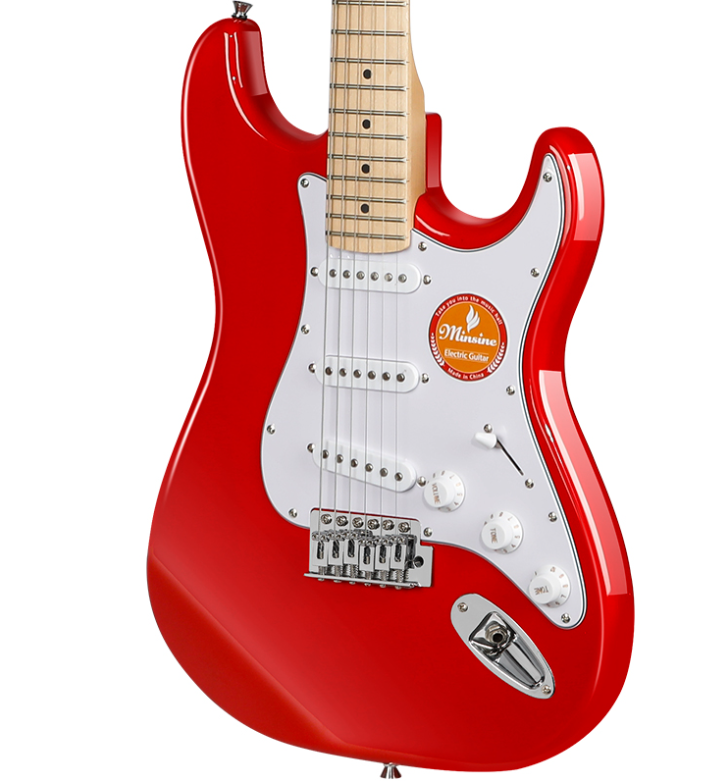OEM ST Model MS-100 Guitar Kits Solid Body Colorful 6-String Solo Electric Guitar