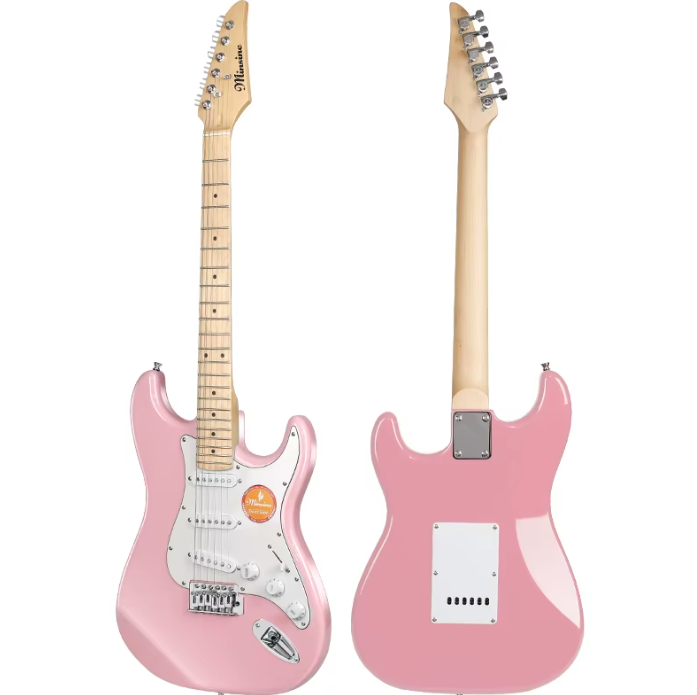 Pink Strat with SSS pickups