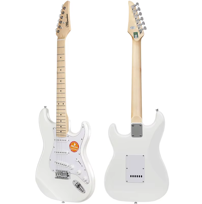 Low cost White Stratocaster with SSS Pickups