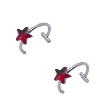 Stainless Steel Punk Clip on Fake Piercing