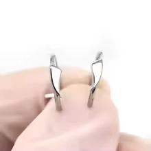 Stainless Steel Punk Clip on Fake Piercing