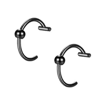 Stainless Steel Punk Clip on Fake Piercing