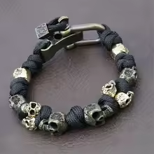Punk Motorcycle Skull Bracelet