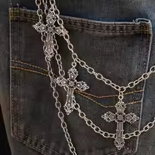 Punk Metal Pants Chain