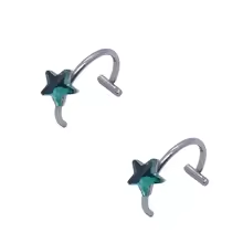 Stainless Steel Punk Clip on Fake Piercing