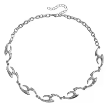 Metal Rivet Pointed Choker Necklace