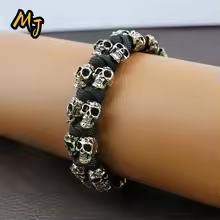 Punk Motorcycle Skull Bracelet
