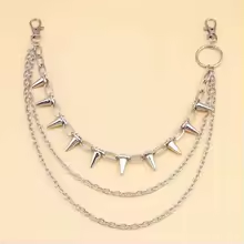 Punk Street Spike Rivet Metal Chain