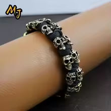 Punk Motorcycle Skull Bracelet
