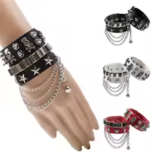 Leather Bracelet Punk Bracelet
