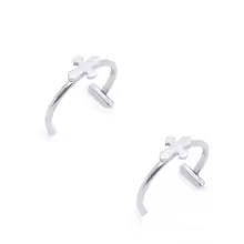 Stainless Steel Punk Clip on Fake Piercing