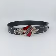 Jeans Belt sword red heart