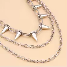 Punk Street Spike Rivet Metal Chain