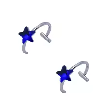 Stainless Steel Punk Clip on Fake Piercing