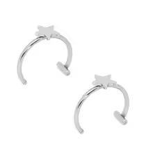 Stainless Steel Punk Clip on Fake Piercing